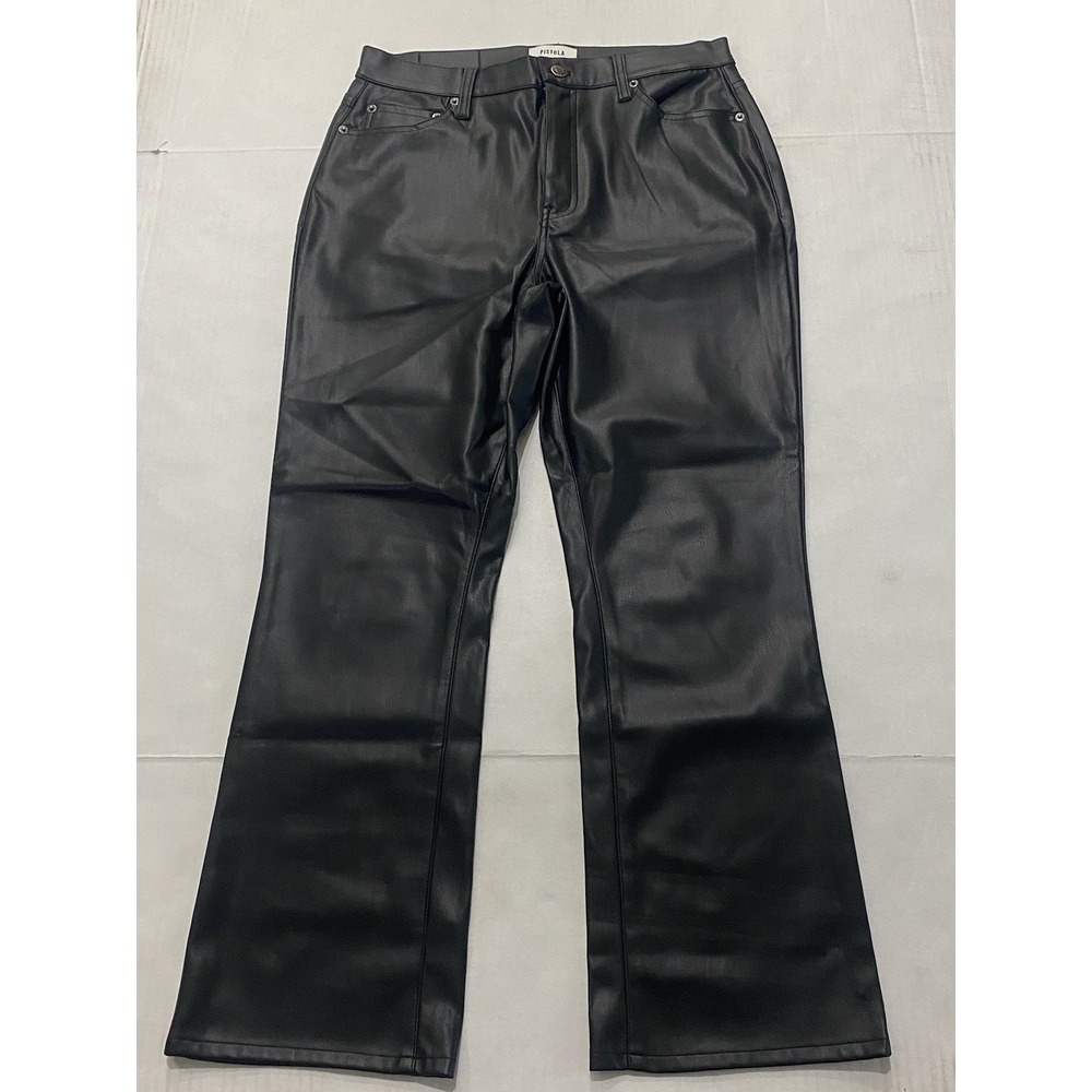 PISTOLA High Rise Faux Leather Dress Pants. Women's. Size 29